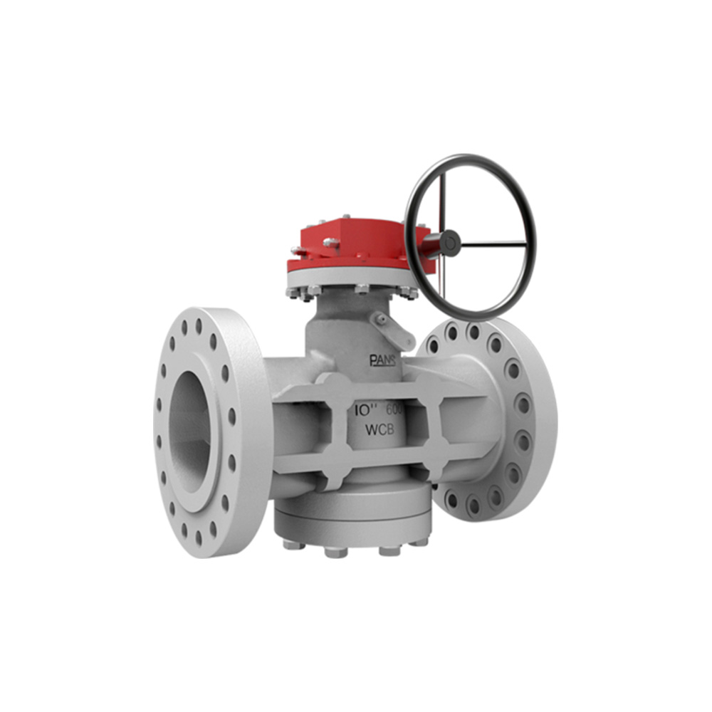 Inverted pressure balance lubricated plug valve